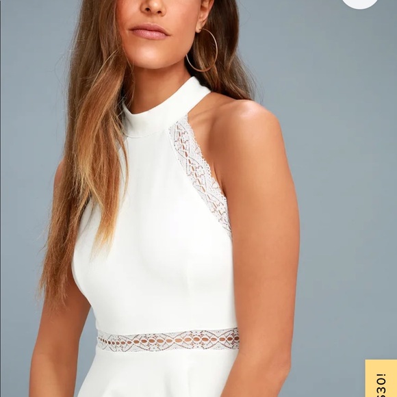 LULUS Reach Out my Hand white skater dress in size small - Picture 3 of 12